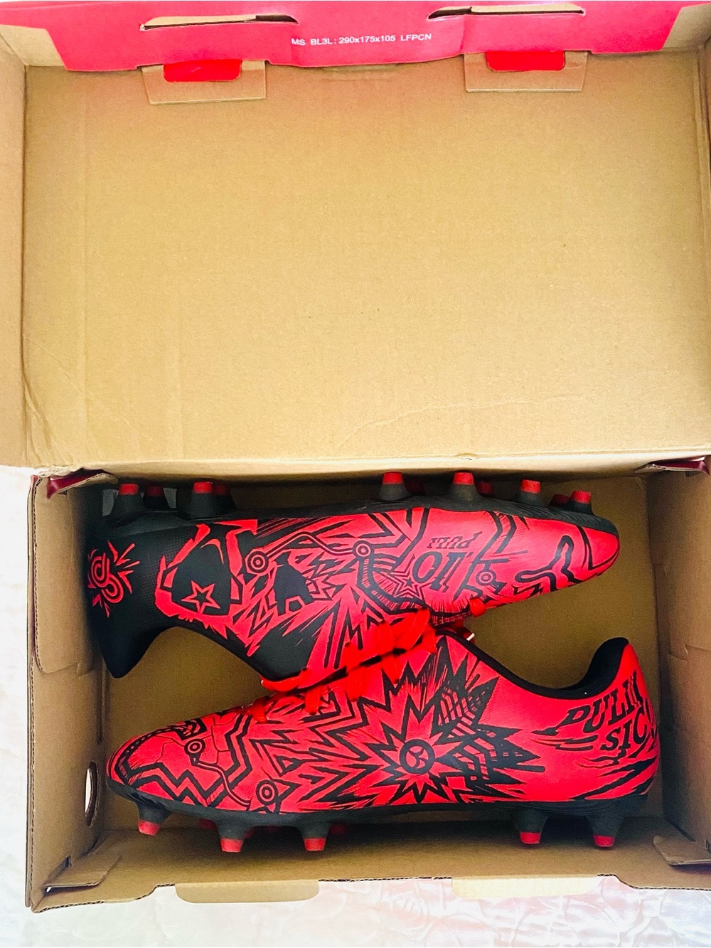 NIB⚽️Puma Red Soccer Cleats SZ 5.5